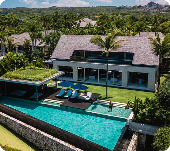villa with a swimming pool